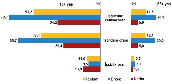 Türkiye’de Yaşlı Nüfus Son Beş Yılda %21,9 Arttı